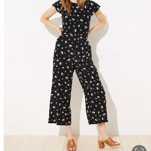Loft Lily Tie Back Floral Jumpsuit
